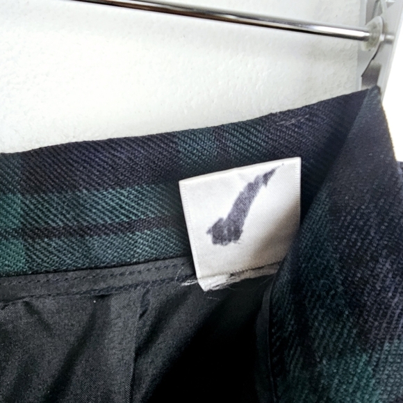 Talbots Petites High Rise Wool Plaid Pleated Pants - Picture 10 of 11